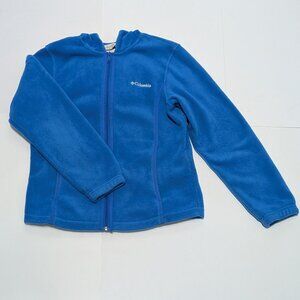 Columbia Women's Full Zip Fleece Hoodie Blue Size Small